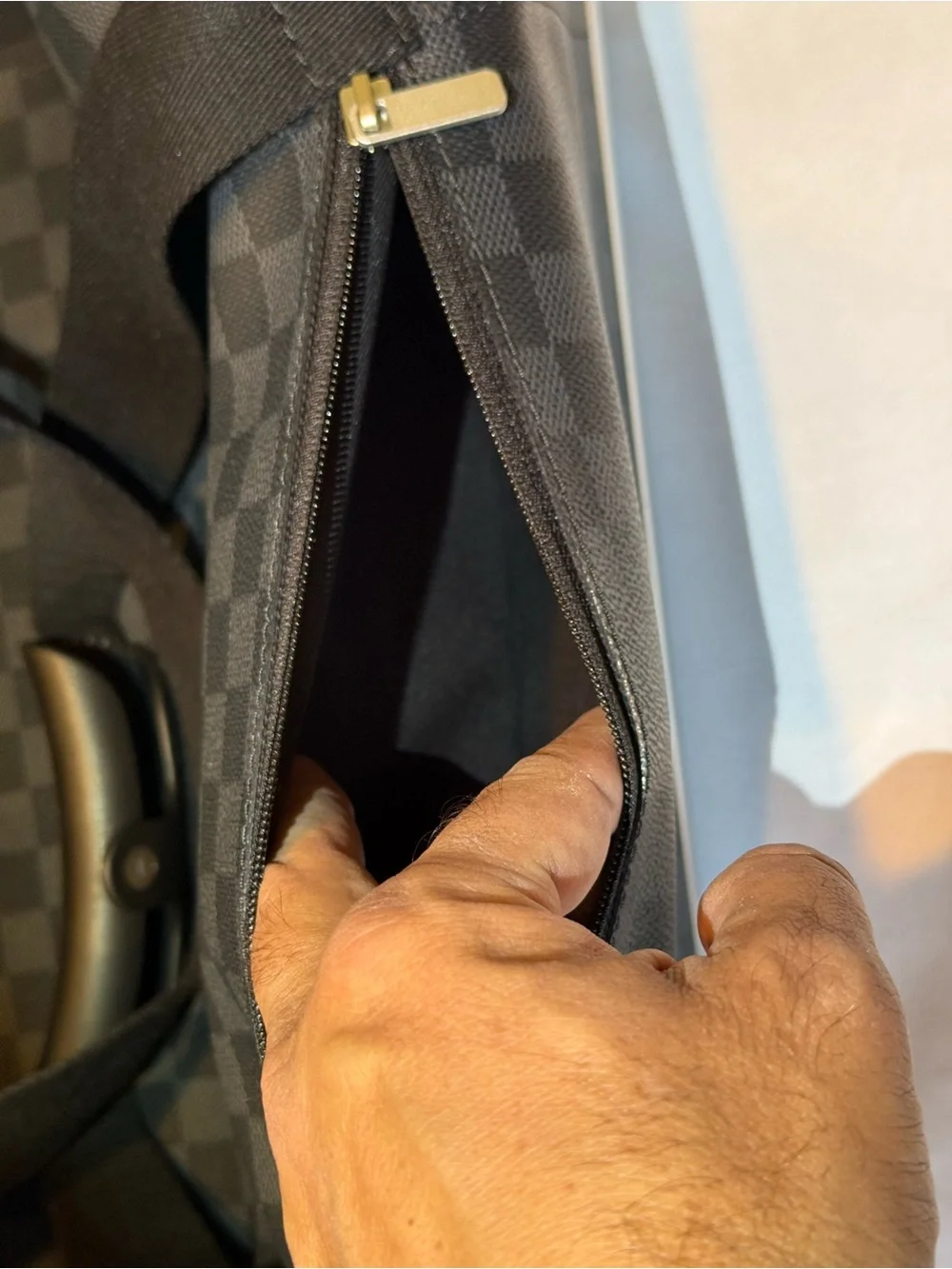 Louis Vuitton Damier Graphite Canvas Travel Duffel in Black